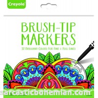 Crayola Brush Tip Makers Adult Coloring 32 Count Gift Brush Tip Markers B0727MYR45